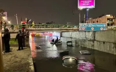 Inundaciones torrenciales colapsan el Valle de México