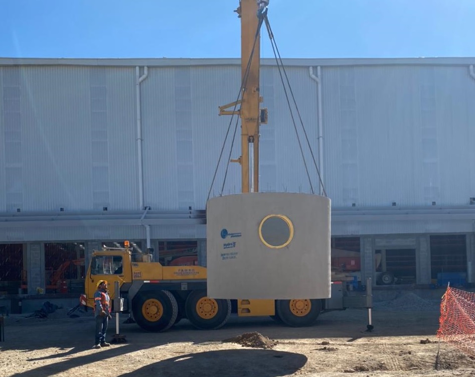 descarga sistema de tratamiento pluvial